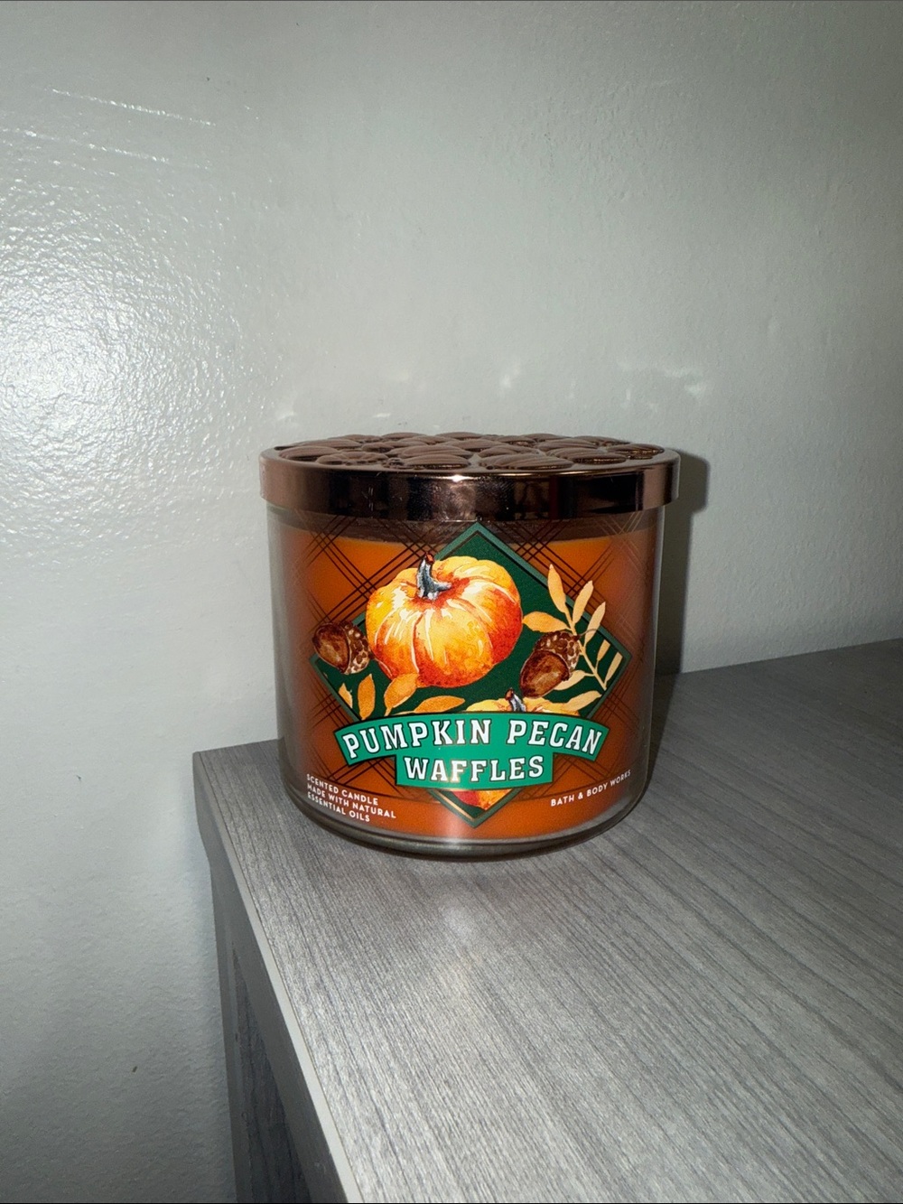 Bath and Body Works Pumpkin Pecan Waffles 3 Wick Candle
